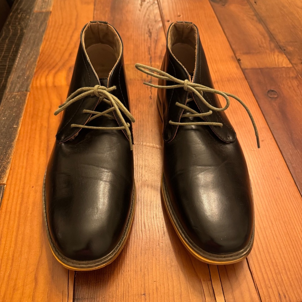 Soft Stags Bushwick Mens Black Chukka Boots Size 10W Simulated Leather Lace Up